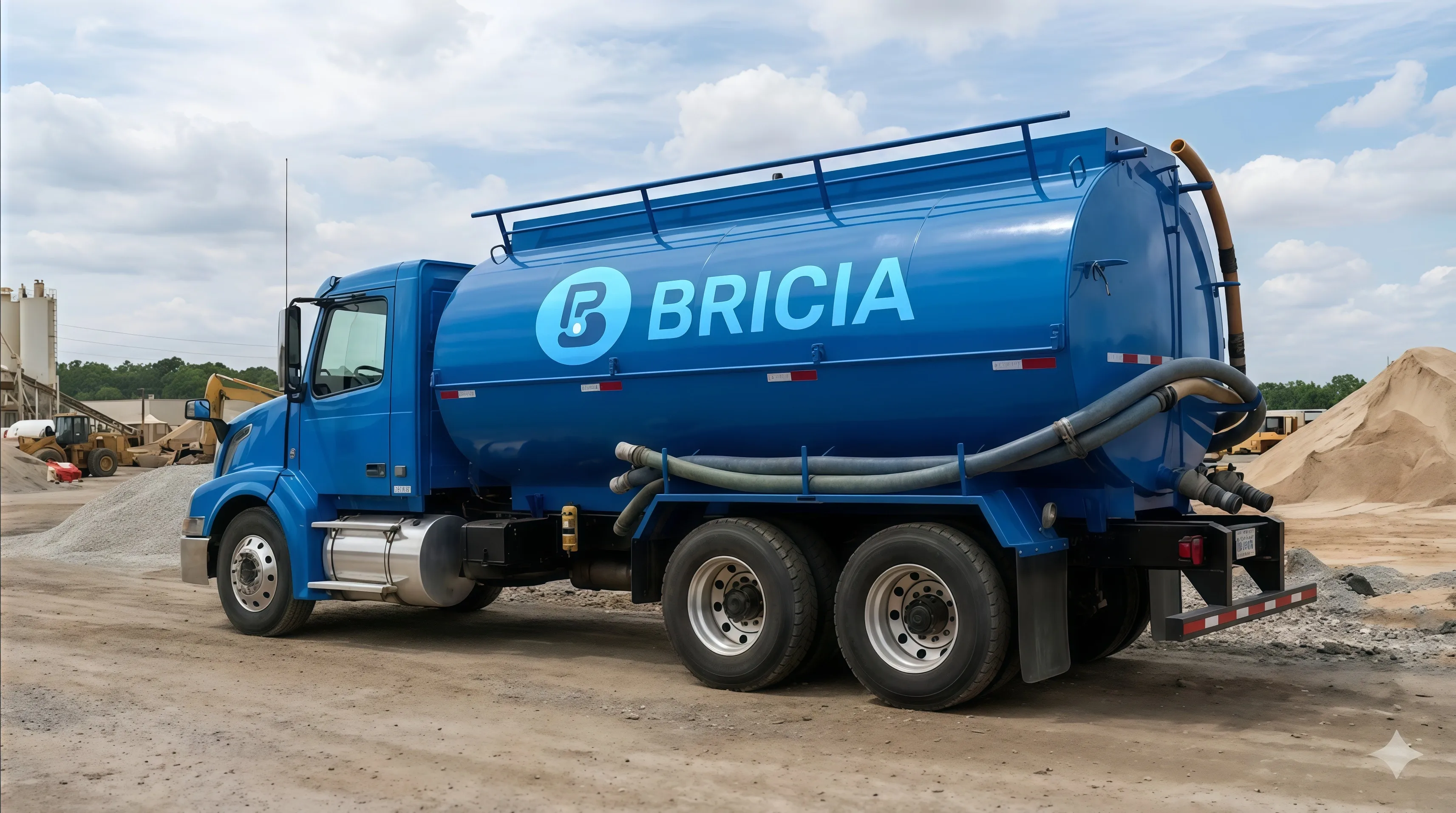 Camión cisterna Bricia distribuyendo agua potable